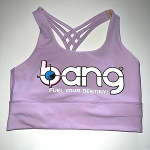 Bang Revolution Women’s Light Purple Sport Bra. Sz S